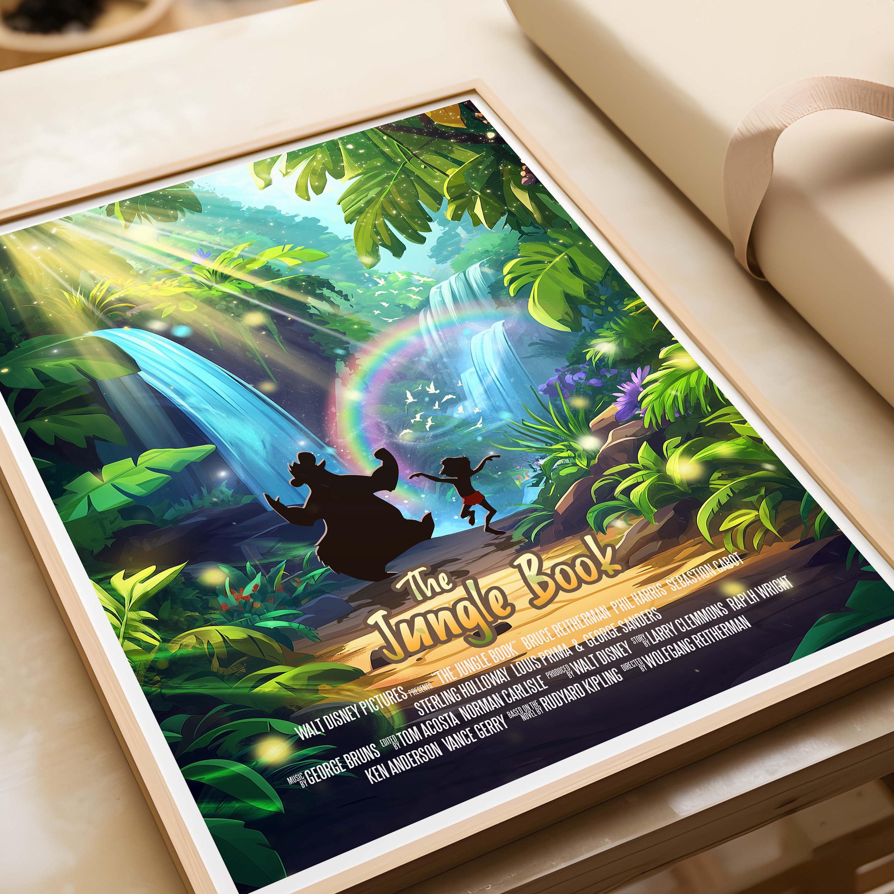 The Jungle Book Movie Poster Print, Animated Film Art - Etsy UK