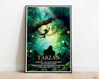 Tarzan Movie Poster, Animated Film Art Print