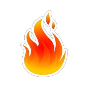 Fire Kiss-Cut Vinyl Decals | Positive Self Care Affirmation emote Stickers | Inspirational & Motivational Decorative Decal Gift Hot Stuff