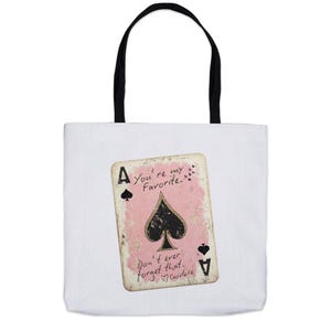Destiny 2 Cayde-6 Tote Bag Gamer Girl Gift with Inspirational Message White Canvas Bag for Gaming Accessories Laptop Water Bottle Notebook