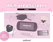 Jirai Kei Twitch Animated Screens | Pink Pastel Goth Twitch Desk Stream Overlay Scenes | Yandere Twitch | Menhera Twitch | Yami Kawaii