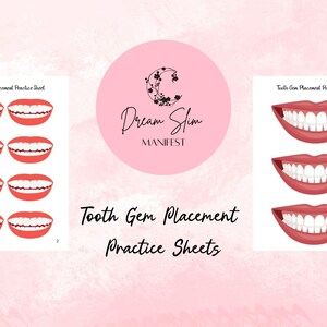 Schede di pratica per il posizionamento delle gemme dentali
