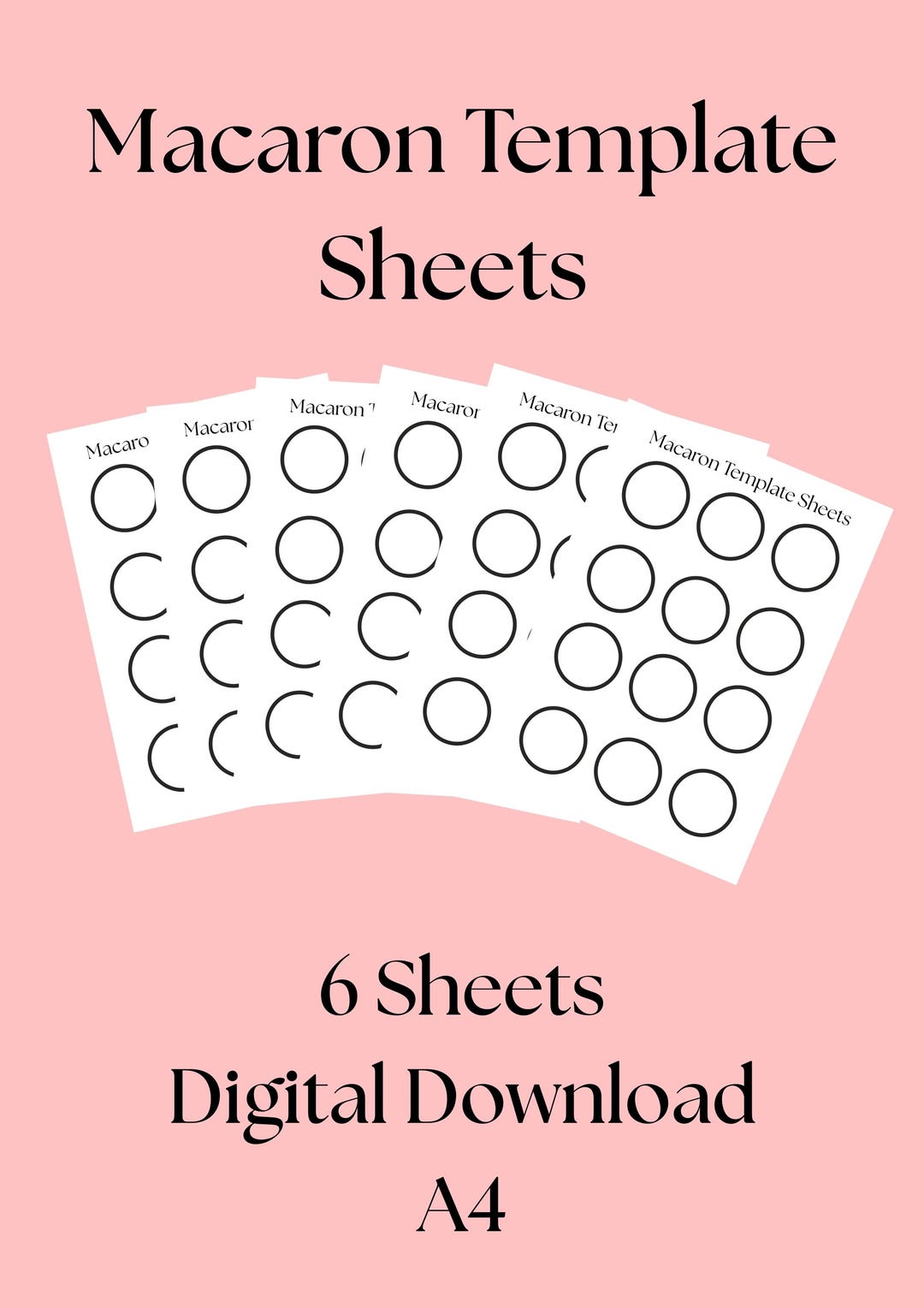 Macaron Guide Pack Printable – Piping Templates A4 – Digital Download ...