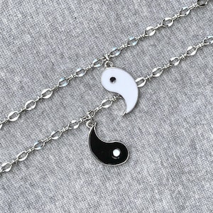 Yin & Yang Charm Bracelet Set - For You And A Friend