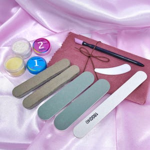 Japanese Manicure-Style Nail Care Kit – Natural Buffing Paste & Powder Set