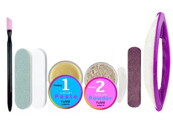 Kit per unghie giapponesi naturali – Lucentezza sana con polvere lucidante e ingredienti biologici per unghie perfette, MANOA CRISTAL