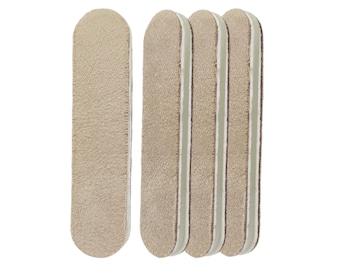 Lima de uñas de gamuza, pulidora japonesa para manicura (juego de 4)