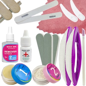 Japanese Nail Care Kit Natural Shine and Strength for Healthy Nails, Premium Polishing Powder & Tools, Japanese Manicure, manicure for kids