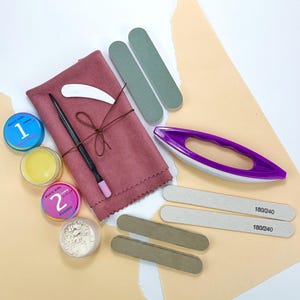 Japanese Manicure Set – Nail Polishing Powder & Buffer