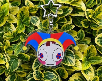 Pomni Acrylic Superstar  Keychain Digital Circus TADC