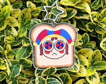 Pomni Acrylic Superstar  Keychain Digital Circus TADC