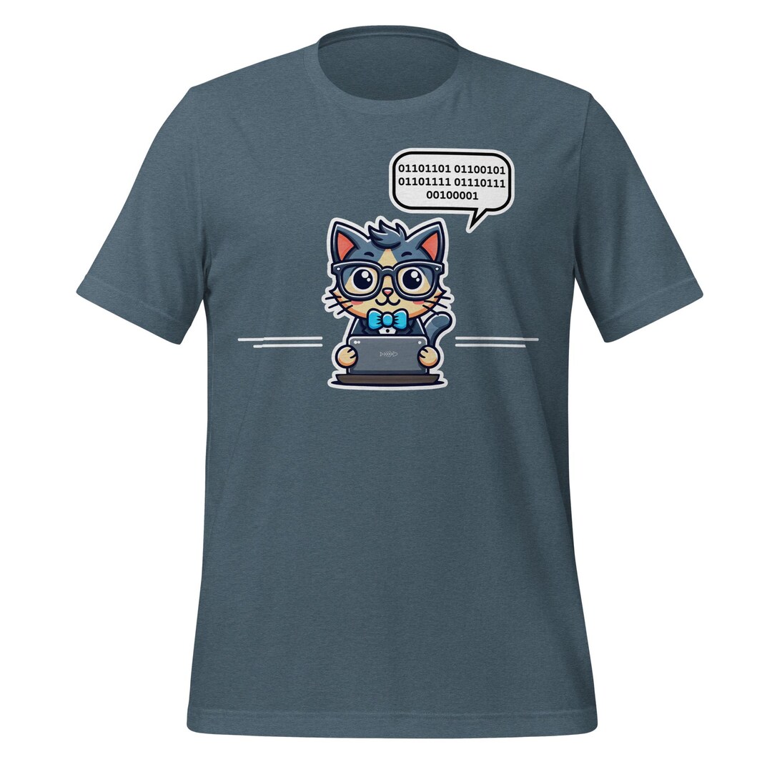 Computer Code Cat Saying 