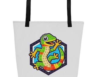 Grand sac fourre-tout Brick Gecko (16 x 20 po.) avec poche intérieure