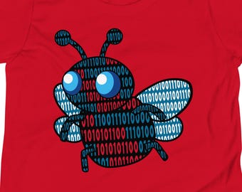 Grappig T-shirt met computercoderingsbug voor jongeren | Codeershirt voor kinderen | STEM-cadeau voor kinderen | Future Coder-T-shirt | Technische cadeaus voor kinderen en tieners