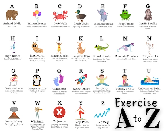 Alphabet Workout Fun At Home Workouts For Kids ABC Fitness