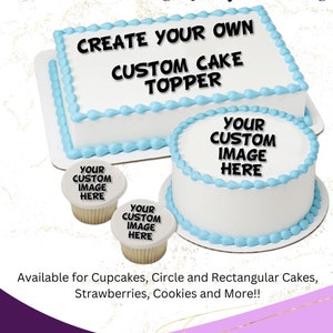 Edible image custom edible image cake topper