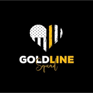 Gold Line Squad (911 Dispatch Logo, Gold Line, 911 Dispatcher, Police, Fire, Medical) JPG PNG SVG - Cricut, Silhouette, Cut Files, Print