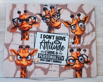Mouse pad, sublimation, sarcasm, attitude,