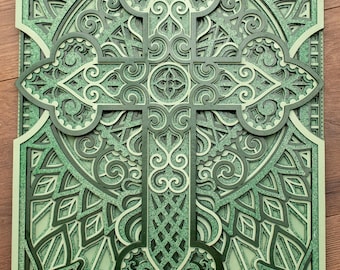 Wall signs, Laser cut, Spray Paint, Mandala, Layered, Handmade, Cross