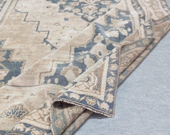 6x10 Rug,6x10 Vintage Rug,Oversize Area Rug,6x10 Oushak Rug,Handmade Wool Rug,Area Rug,Livingroom Rug,Home Decore Rugs,Gifts,5.10x10.1 feet