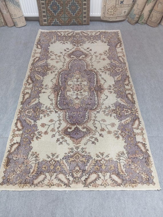 Mao トルコラグ シャビーレッド 194×112 トルコヴィンテージラグ