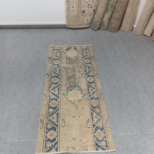 2x5 Rug,2x5 Turkish Rug,2x5 Runner Rug,2x5 Handmade Patchwork,Rug,2x5 Kitchen Rug, 2x5 Oushak Runner,Rugs Neatrul Rug,Bedroom Rug,2&#39;0x5&#39;0 ft