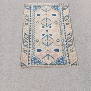 2x3 Rug,2x3 Vintage Rug,Smallrug,Mini Rug,Rugged Doormat,Home Decore Rug,Turkish Anatolian Rug,Gifted Rugs,Vintag Rug,Wool Rugs,2.4x3.5 feet