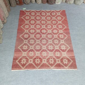 3x4 Teppich, Vintage Teppich,3x4 Teppich,Anatolischer Teppich,Handgefertigter Wollteppich,Teppich 100x120 cm, Handgefertigter Wollteppich,Teleskopteppich,Tax Free USA