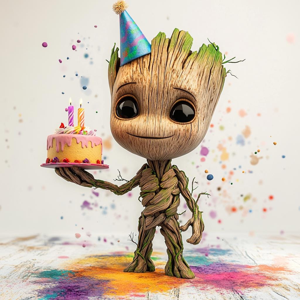❤️かわいい❤️Baby Groot❤️ Baby Groot Birthday Clipart: Party PNG Set - Etsy