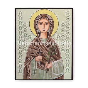 St. Demiana Coptic Icon - Canvas Print