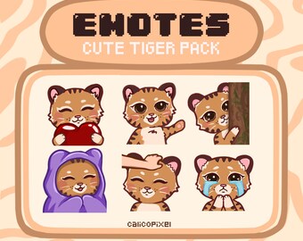 ¡6 LINDOS EMOTES DE TIGRE para streaming!