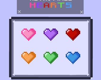 Insignias de suscripción/bit de RETRO PIXEL HEART - listas para usar - Twitch