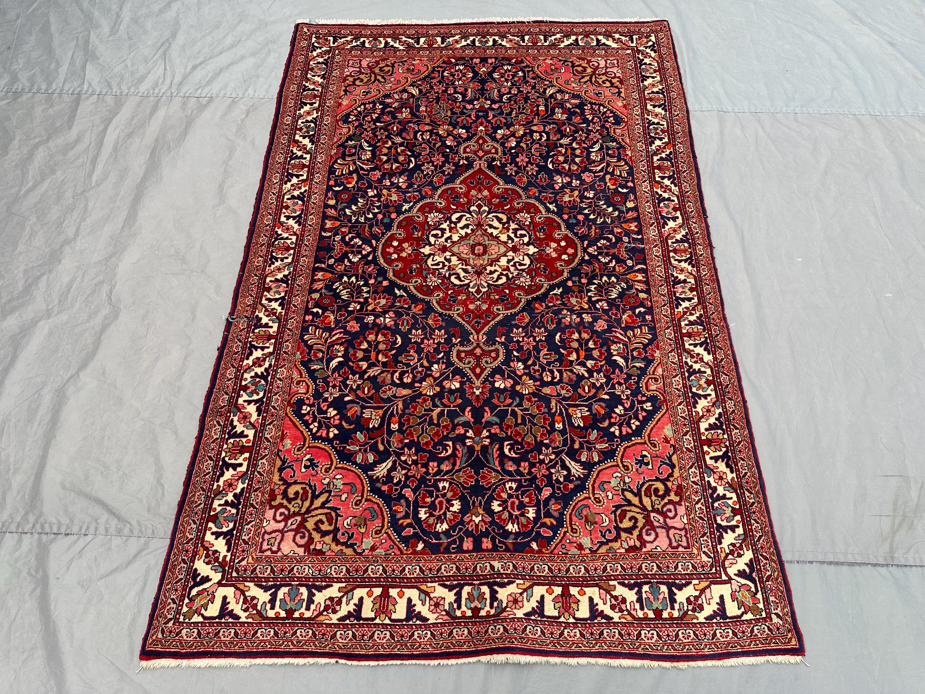 5 x 7 ft Vintage Afghan Hand Knotted Rug Turkish Inspired Caucasian Floral Design Top Quality Soft Pile Oriental rug | living room decor rug