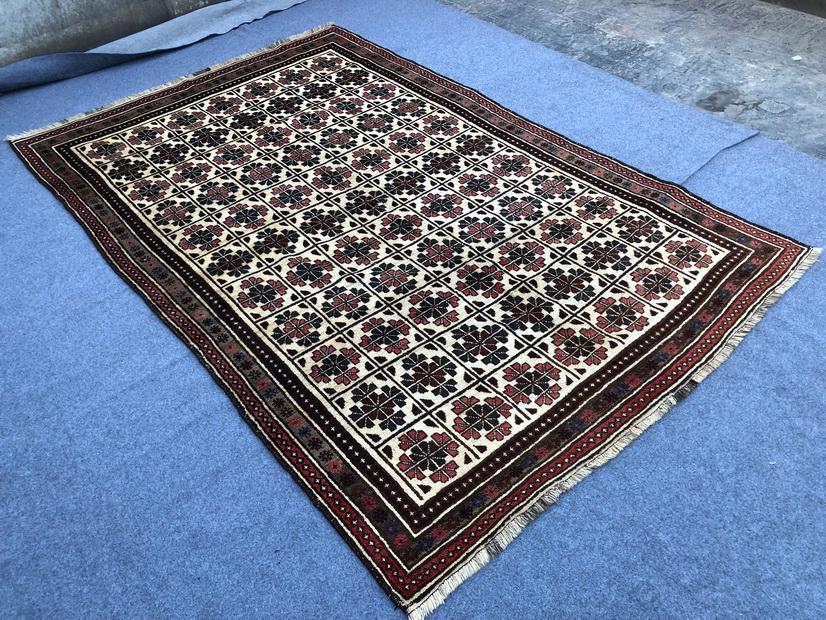 6x9 Taimani Baluch rug / Afghani Handmade rug / Hand knotted wool rug / Afghani vintage rug / Bedroom rug / Office rug / Traditional rug