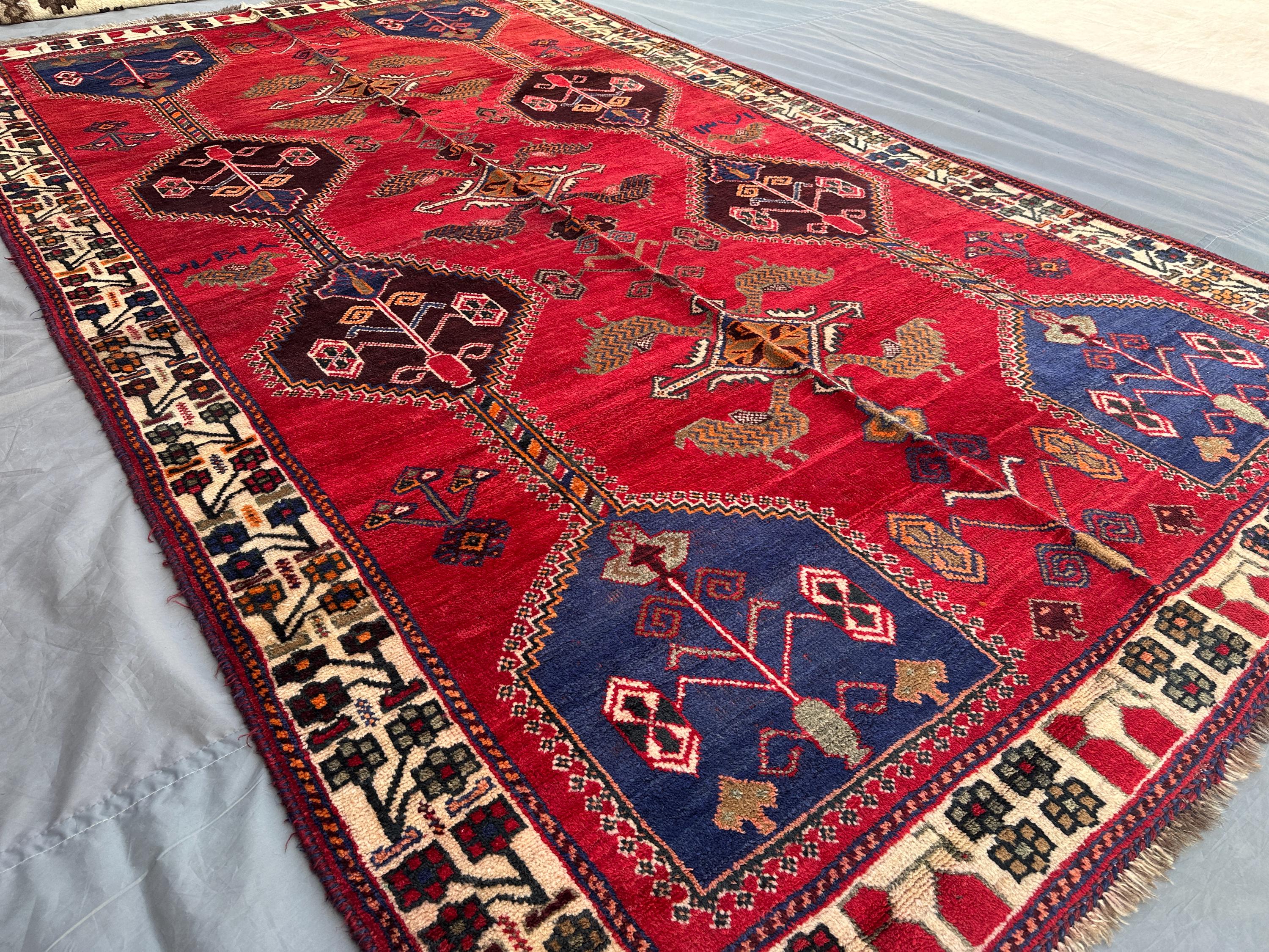 5x10 Antique Turkish Wide runner rug, Vintage Afghan Handmade Wool Area Rug, Oriental Runner Rug, Patio Rug, M