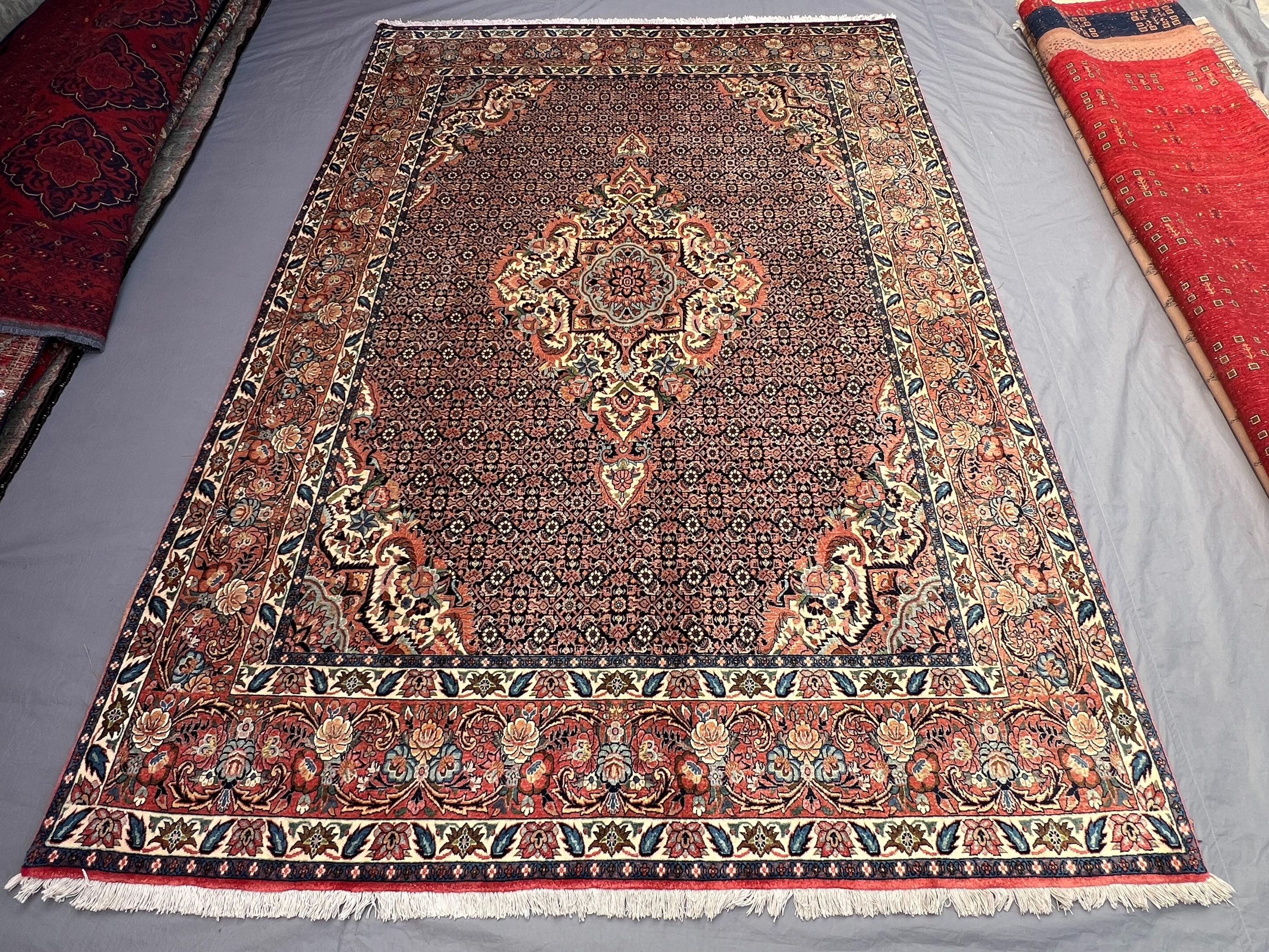 6'9 x 9'8 ft Afghan Baluchi Hand Knotted Antique Area Rug Soft Pile Tribal Wool Carpet Living Room Bedroom Classic Luxury Home Decor