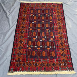 4x6 ヴィンテージ スマック キリム ラグ | アフガニスタン