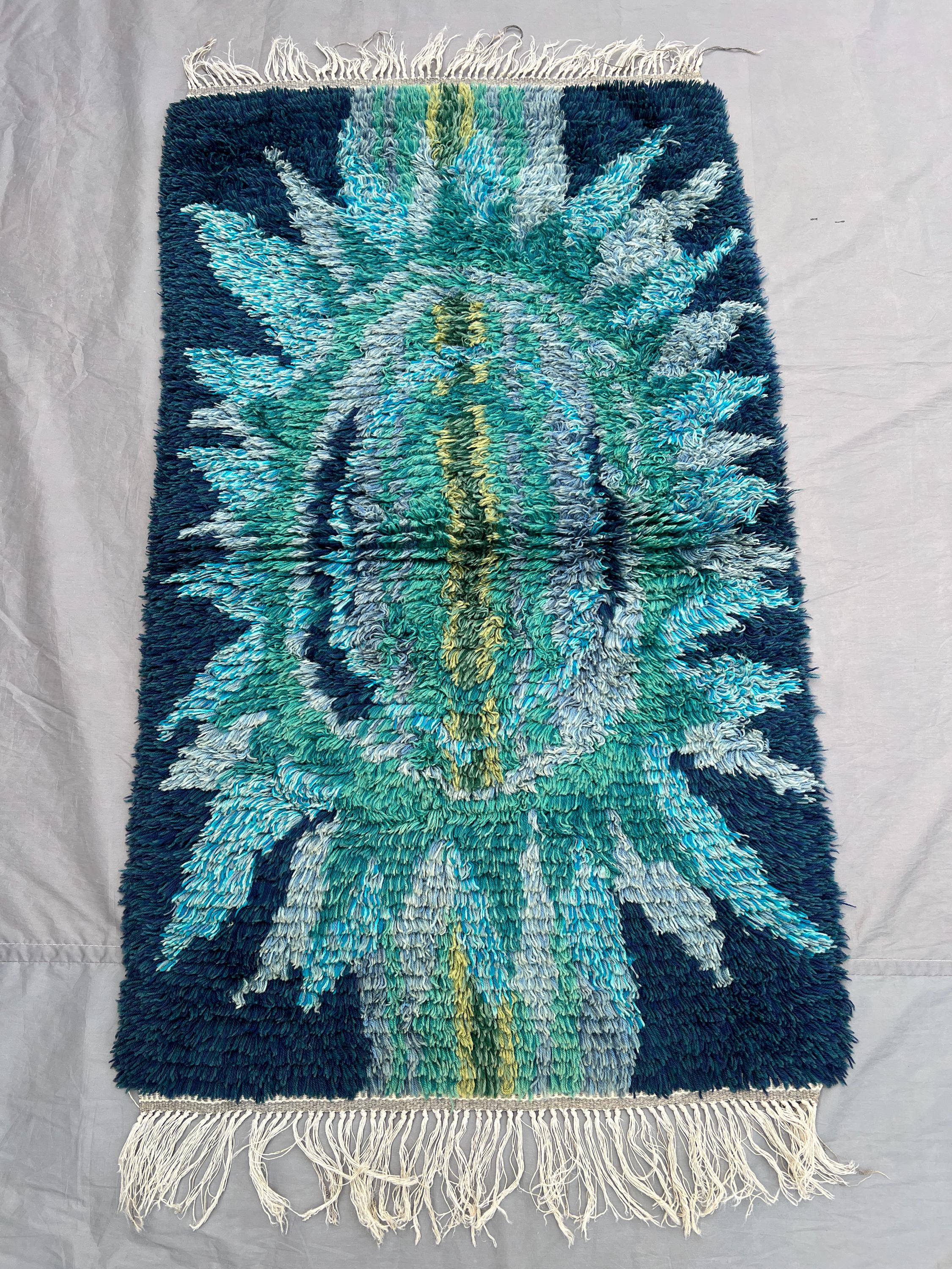 2.5x4.4 ft Afghan Moroccan Full Pile Rug | Handwoven Wool | Vibrant Colors, Unique Design | Boho Chic, Modern, Abstract | Handmade Rug,