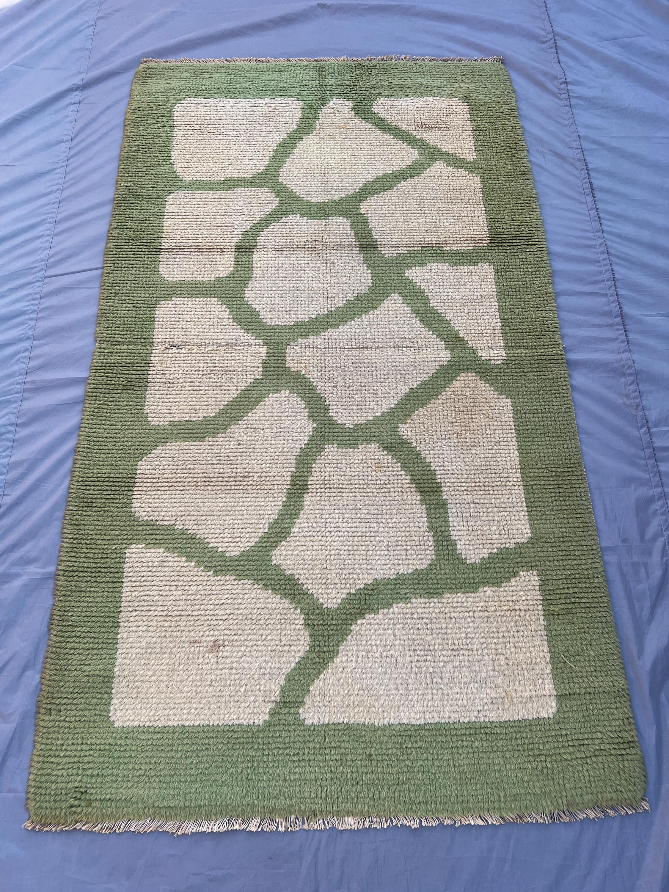 4x7 Vintage Handmade Moroccan Rug Tribal Wool Rug Gabbeh Berber Area Rug Kitchen Rug, Moss rug, Bathroom Rug, Turkish Fine rug