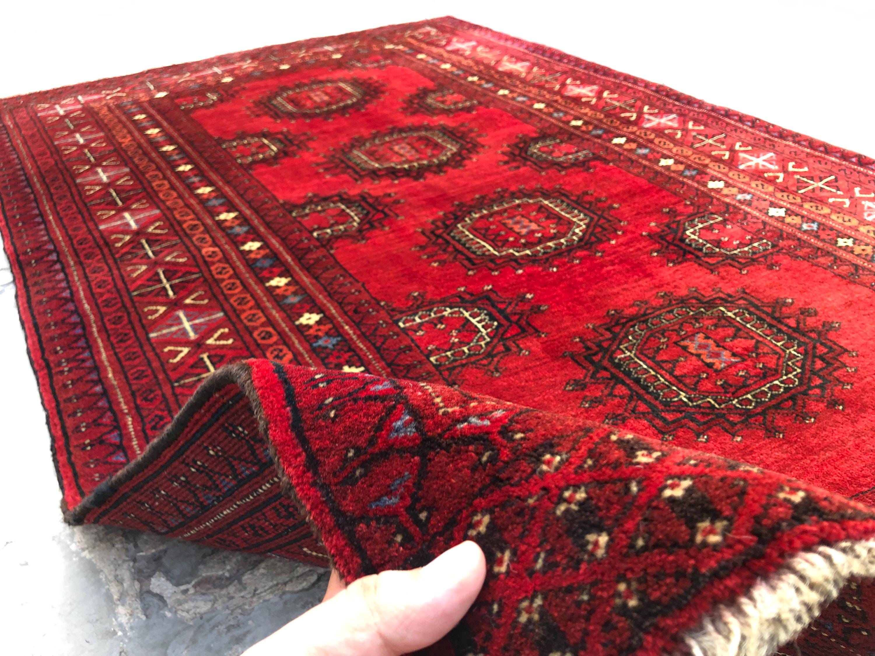 4x6 アンティーク エルサリ トルクメンラグ | ハンドノットウール