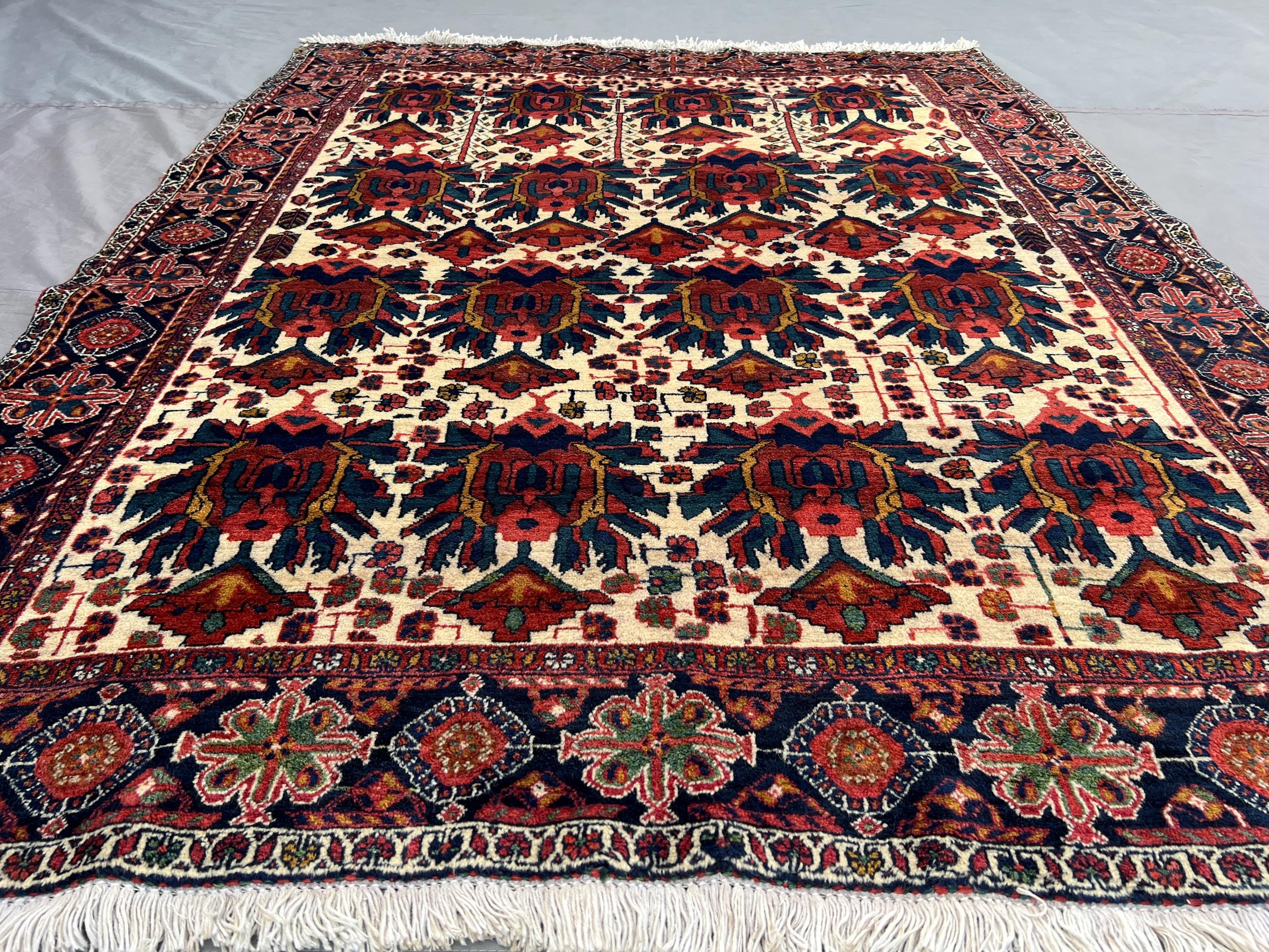 5x6 Antique Hand-Knotted Afghan Rug | Tribal Caucasian Style Wool Rug | Geometric Floral Pattern | Rare Collector's Piece, Living Room Rug