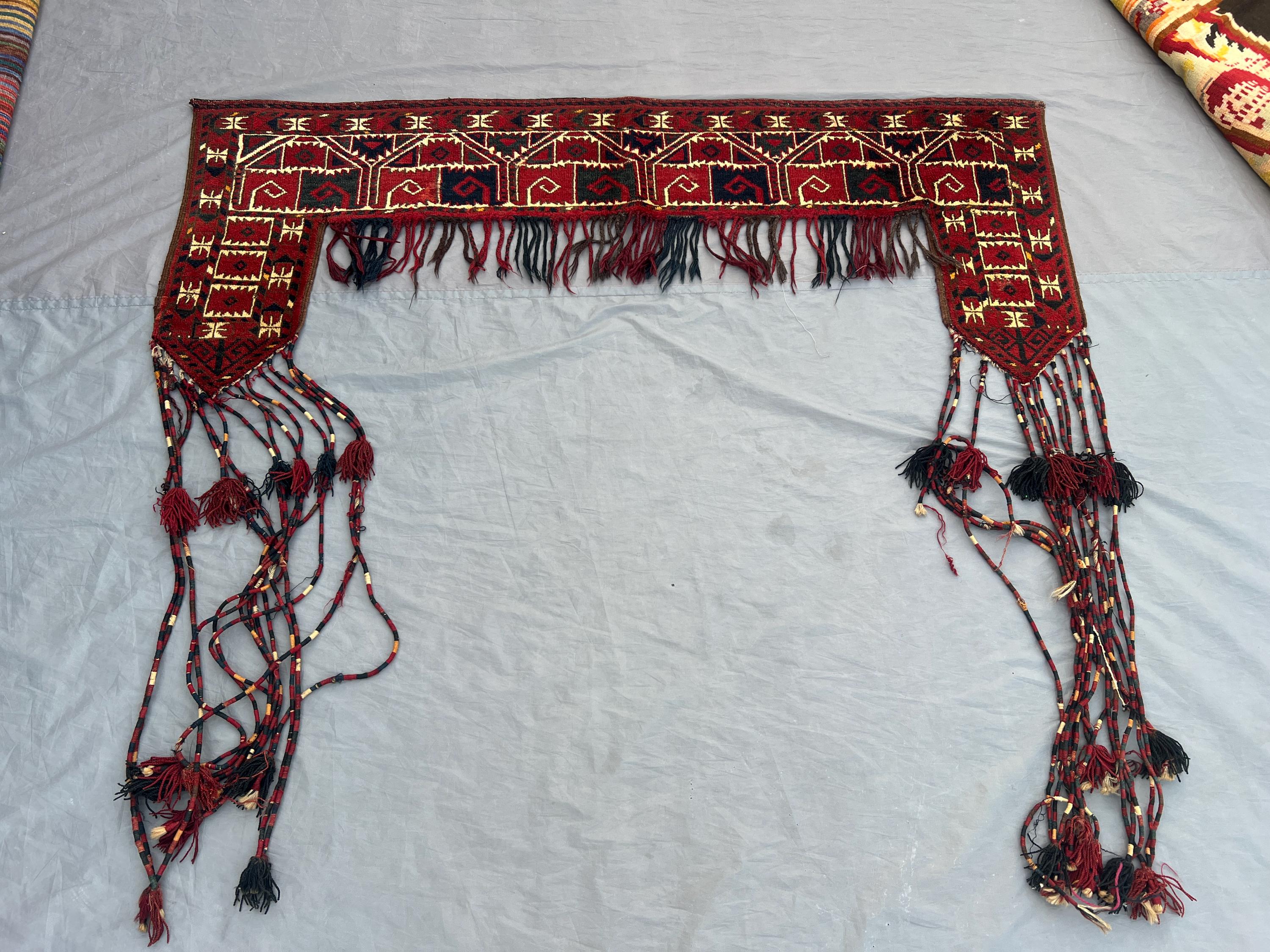 1 x 5.3 ft Afghan Hand-Knotted Vintage Balochi Wall Hanging Decor, Unique Soft Pile, One-of-a-Kind Luxury Rug | Home boho decor
