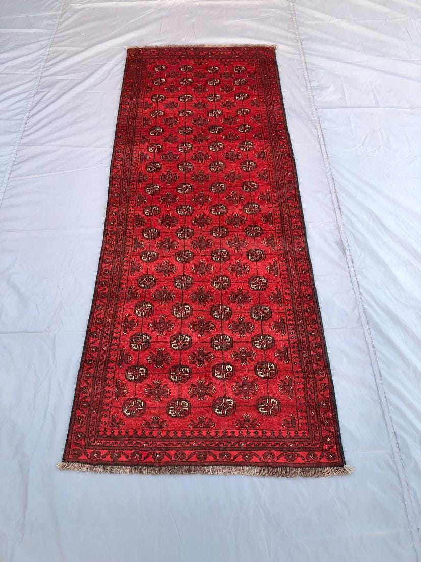 3x8 ft Persian Bashiri Runner Rug Vintage Handwoven Beauty for Hallways Timeless Handwoven Art , Vintage runner rug , Afghan runner rug