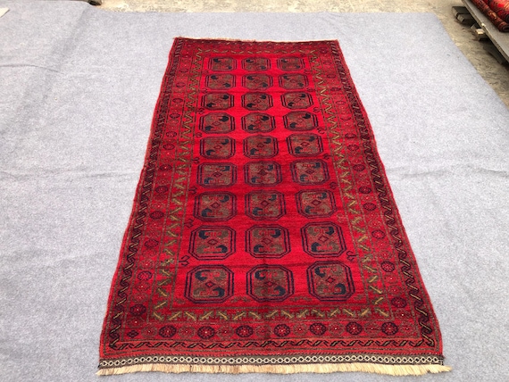 ラグ・カーペット Afghan baluch rug 4.4x8.2 Ft Antique Baluch Rug/ Afghan Handmade Wool Rug