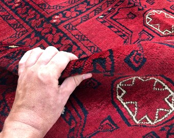 80's Vintage rug】117×89cm アフガニスタン トルクメン 80's Vintage