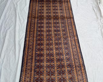 アンティーク手織りトライバルランナーラグ | 2'5 x 9'3