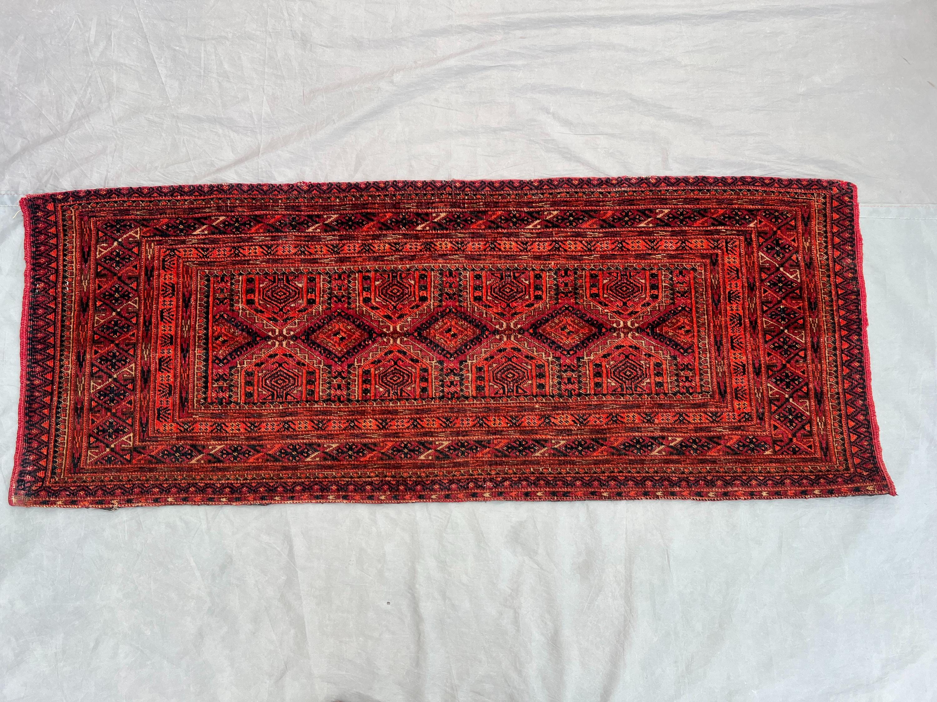 1.6 x 3.10 ft Afghan Hand-Knotted Vintage Balochi Design Rug Rare Soft Pile Luxury Wall Hanging Decor | Living room & Bedroom decor