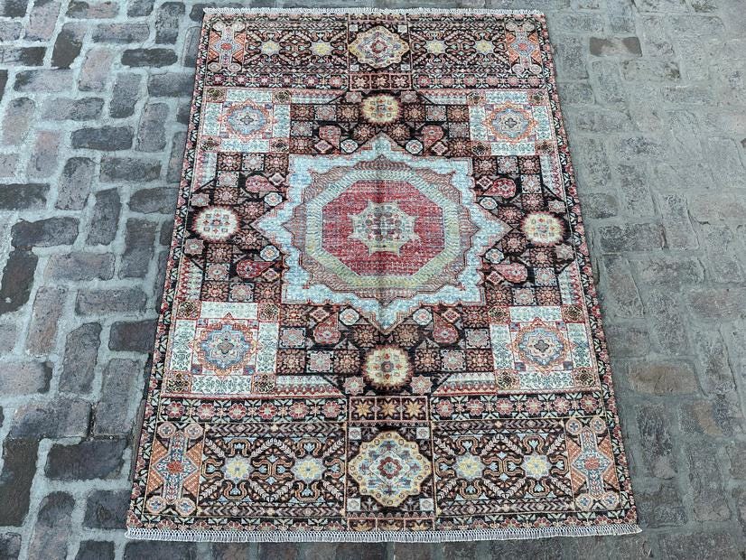 5x7 Kazakh Rug/Oushak rug / Handmade Wool Area Rug/Chobe Rug/Kazakh rug /Traditional rug/Oriental Rug/Rug for Living room/Afghani rug
