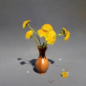 Handmade Applewood Vase for Dried Flowers – Unique Natural Wood Decor