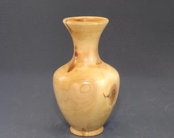 Handcrafted Karelian Birch Wood Vase – Rustic Home Decor, Dried Flowers
